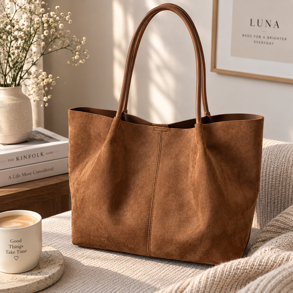 LUNA SELMA – Stor toteväska i mockaimitation