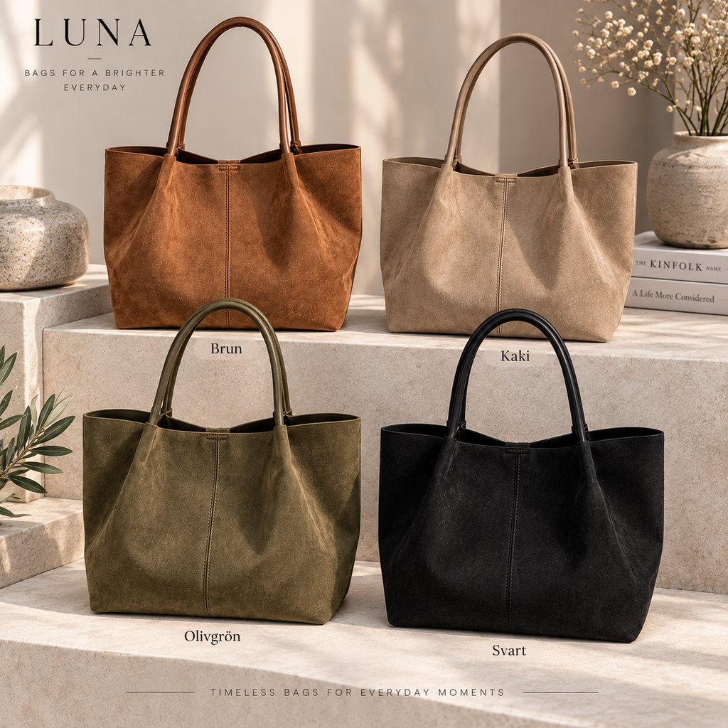 LUNA SELMA – Stor toteväska i mockaimitation
