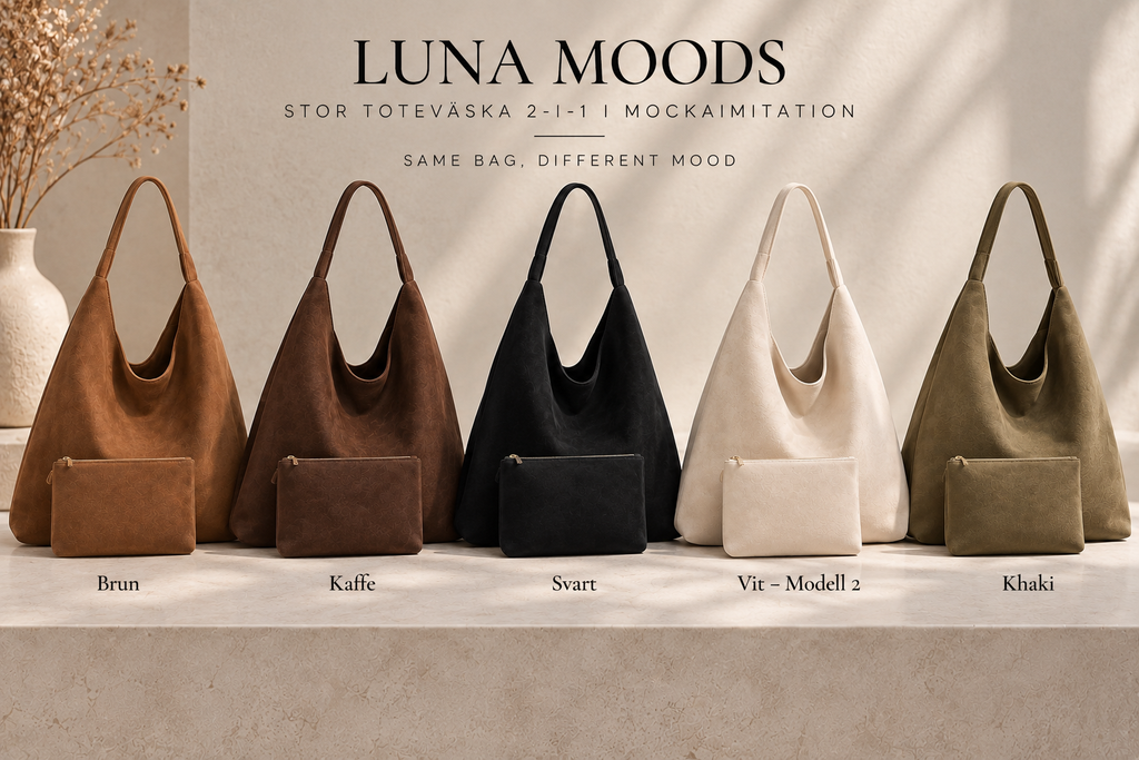 LUNA MOODS – rymlig stor toteväska för dam