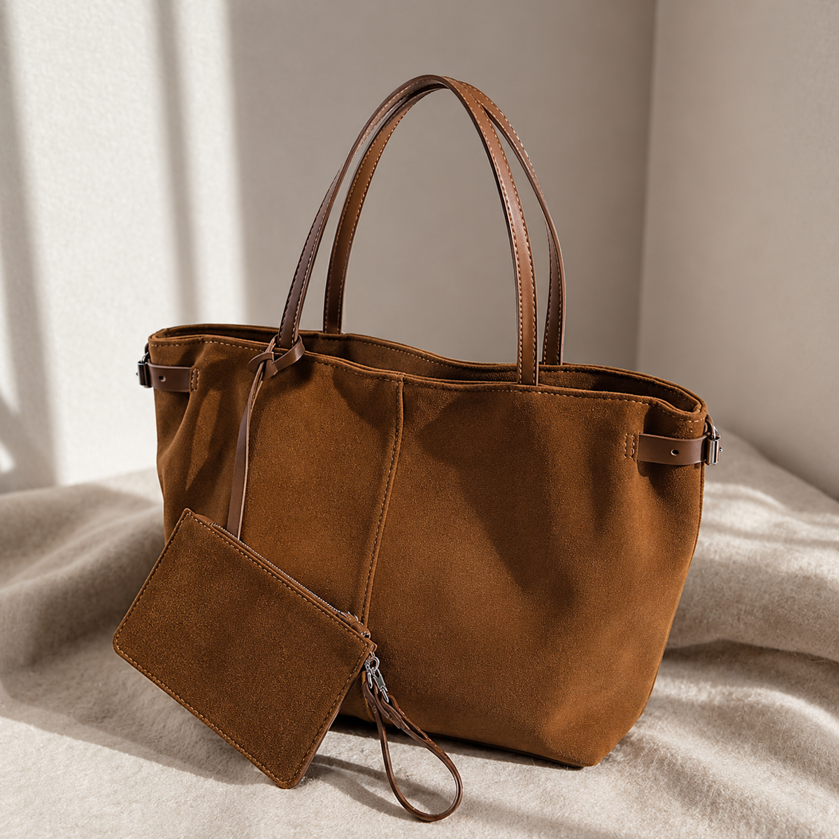 LUNA ELARA – mockaväska med matchande fodral