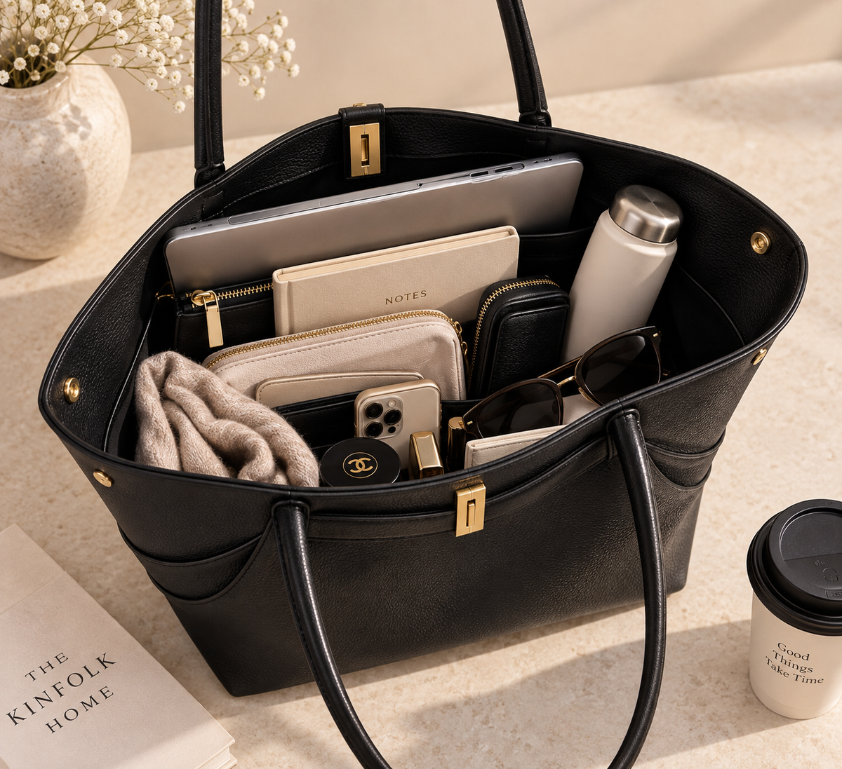 LUNA Sofia – Large PU Shopper Bag