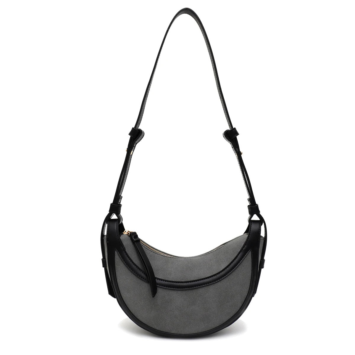 NORA — Elegant hobo-väska i mjuk mockaimitation